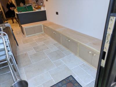 Bench cupboard detail