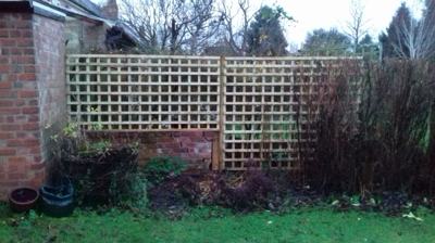 Garden trellis fencing