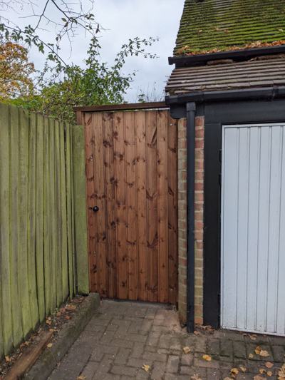 Wooden garden gate