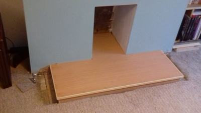 Fireplace hearth board
