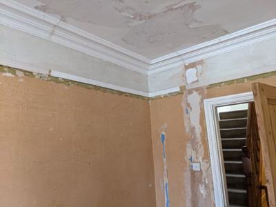 Picture rail fitted in hallway