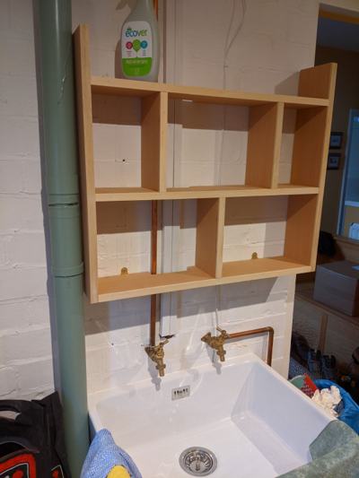 'Oz' shelves in hallway