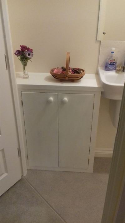 Small bathroom cupboard